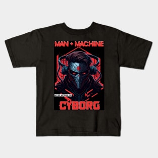 Man Machine Cyborg Kids T-Shirt